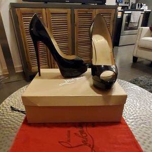 Christian Louboutin 6" Lady Peep Heels